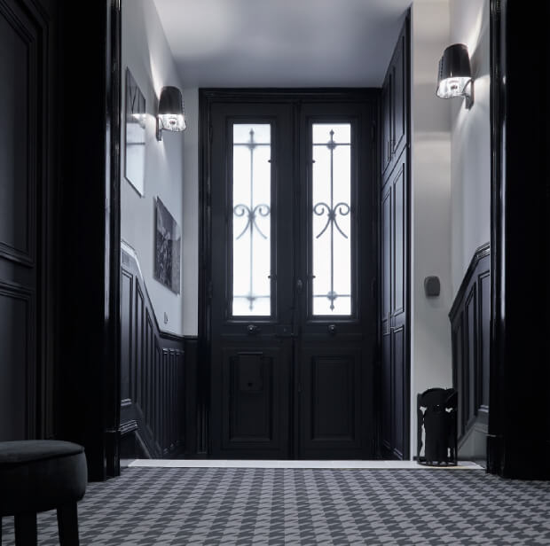 Accueil 9 vue sur porte d’entrée & la boite à clé